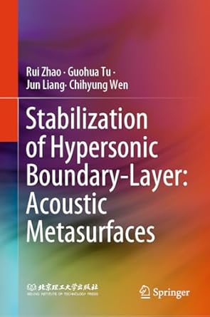 stabilization of hypersonic boundary layer acoustic metasurfaces 1st edition rui zhao ,guohua tu ,jun liang