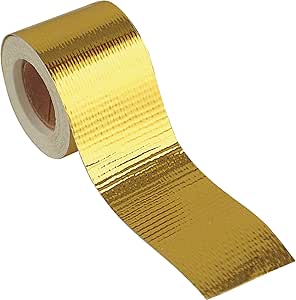 design engineering 010397 reflect a gold high temperature heat reflective adhesive backed roll 2 x 30 roll