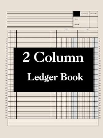 2 column ledger book accounting ledger for financial records / simple two columns used by small and personal