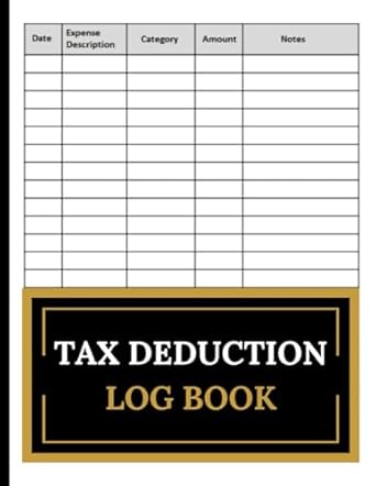tax deduction log book keep track of your tax deductions with ease 120 page 1st edition adamis si zin