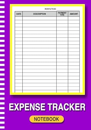 expense tracker notebook easy to use budget planner and expense log financial organizer for personal and
