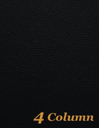 account book 4 column ledger bookkeeping record book blank four columns register to record income expenses