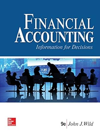loose leaf for financial accounting information for decisions 1st edition john wild 1260158764, 978-1260158762