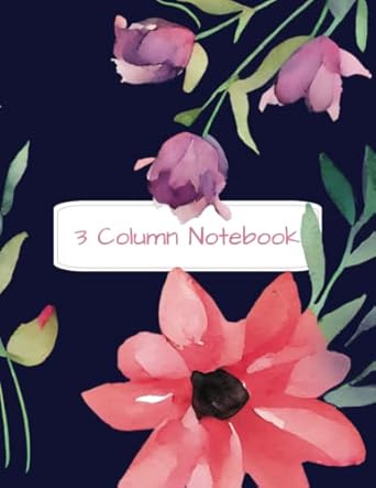 3 column notebook multipurpose use account ledger appointment book and more 110 pages ruled 3 column pages 8