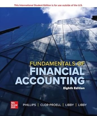 fundamentals of financial accounting ise 1st edition shana clor proell 1266958509, 978-1266958502
