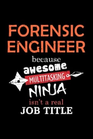 forensic engineer lined notebook journal notebook / journal track lessons homebook to define goals and record