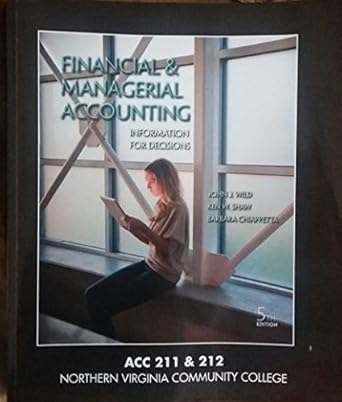 financial and managerial accounting information for decisions acc 211 and 212 northern virginia community