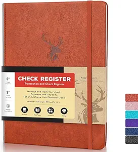 molekaus accounting ledger book check registers for personal checkbook register for personal or business