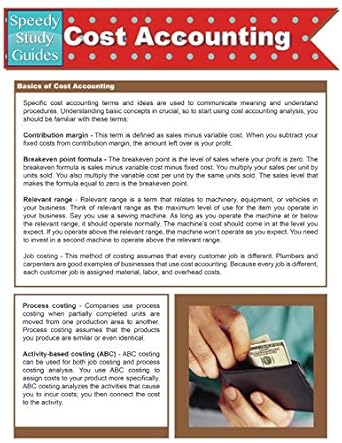 cost accounting 1st edition speedy publishing llc 1632874326, 978-1632874320