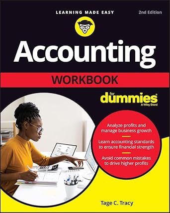 accounting workbook for dummies 1st edition tage c tracy b0b8tlv2p9, 978-1119897651
