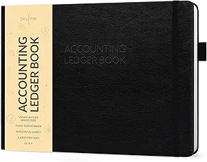 skyline accounting ledger book columnar log journal for personal and small business bookkeeping money expense