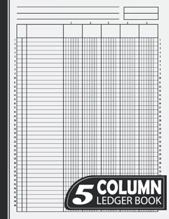 5 column ledger book accounting ledger book for bookkeeping large size 8 5x11 inches 110 pages ledger book