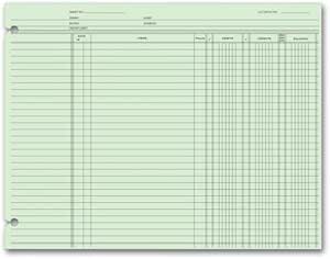 accounting ledger sheets end balance 1st edition  b012bbk66s