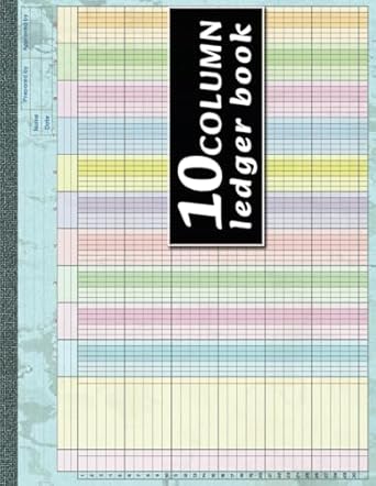 10 column ledger book colorful accounting ledger book for bookkeeping 10 column columnar pad for small