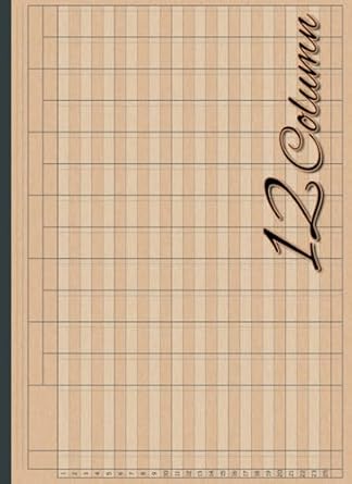 12 column ledger book large print accounting ledger book for bookkeeping 12 column columnar pad for small