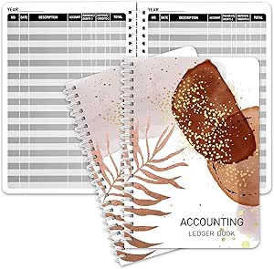 2pcs accounting ledger book simplified expense tracker notebook for small businesses and personal to manage