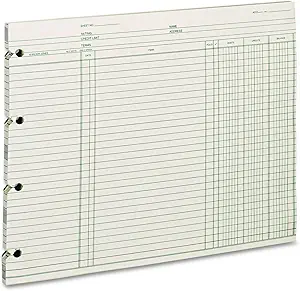 wilson jones accounting 9 1/4 x 11 7/8 100 loose sheets/pack pk wljgn2d 1st edition b004y9ftjk