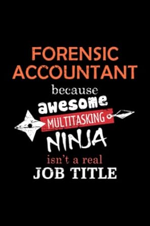 forensic accountant lined notebook journal notebook / journal track lessons homebook to define goals and