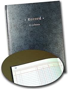 staples columnar book 4 columns 80 pages blue 1st edition  b01djhip9s