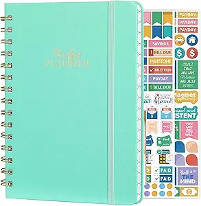 budget planner budget book with bill organizer and expense tracker 6 1 x 8 25 12 month undated finance