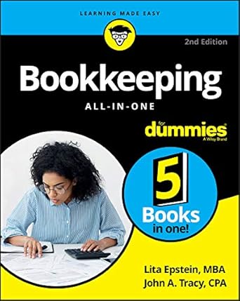 bookkeeping all in one for dummies 1st edition lita epstein ,john a tracy b07vnv2xnr, 978-1119593706