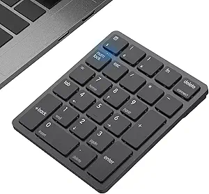 havit bluetooth number pad wireless numeric keypad numpad 26 keys portable mini financial accounting