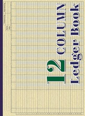 12 column ledger book large print accounting ledger book for bookkeeping 12 column columnar pad ledger book
