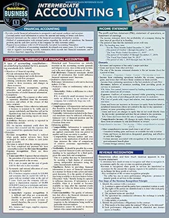 intermediate accounting 1 a quickstudy digital reference guide 1st edition michael p griffin b09vbcpb6l,