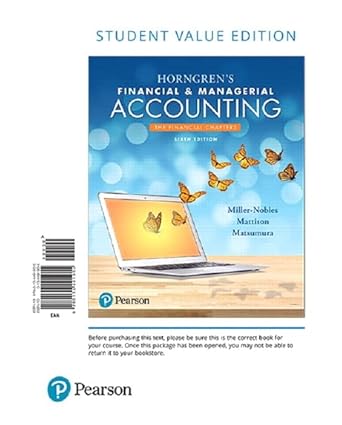 horngrens financial and managerial accounting the financial chapters 1st edition tracie miller nobles ,brenda
