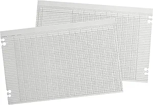 wilson jones columnar ruled sheets 11 x 17 36 lines 30 columns 100/pack 1st edition b0008gppem