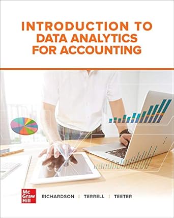 introduction to data analytics for accounting 1st edition vernon richardson ,katie l terrell ,ryan a teeter