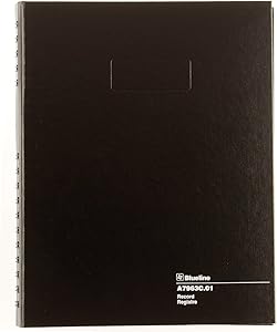 blueline accountpro record book black 10 25 x 7 69 inches 300 pages 1st edition  b000j0c752