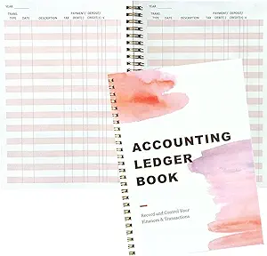 simplified accounting ledger book income and expense tracker log book for small business checkbook registers