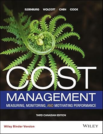 cost management measuring monitoring and motivating performance binder ready version + wileyplus registration