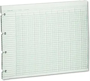 wilson jones g1020 accounting sheets 20 column 9 1/4 x 11 7/8 green 1st edition wilson jones b0013co16s
