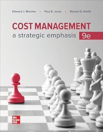 looseleaf for cost management a strategic emphasis 1st edition edward blocher ,paul juras ,steven smith