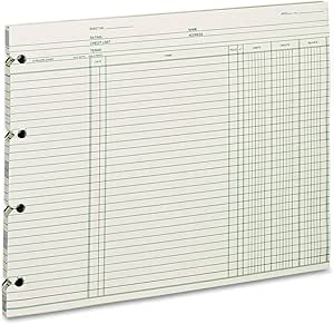 wilson jones ledger paper balance ledger 9 1/4 x 11 7/8 green 100 sheets 1st edition wilson jones b000083ggx