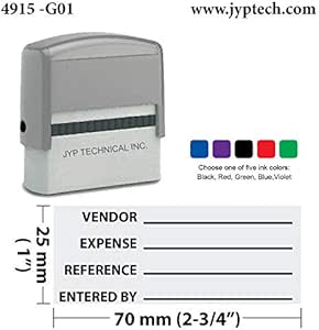 general ledger ref entry accounting stamp self inking accounting rubber stamp 4915 g01 1st edition  b07rt1sml6