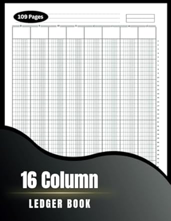 16 column ledger log book simple sixteen column for bookkeeping and accounting blank customizable log book