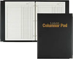 analysis pad columnar book 3 column ledger book accounting ledger book ledger paper for business 1st edition