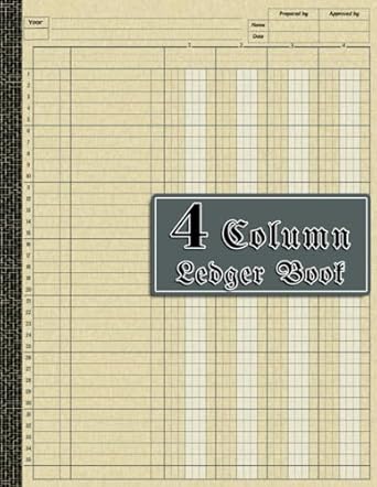4 column ledger book large 4 column accounting ledger log book for small business personal finance and