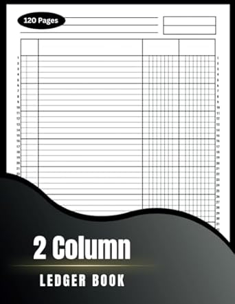 2 column ledger log book simple two column for bookkeeping and accounting blank customizable log book small