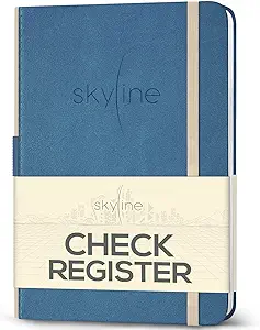 skyline check register accounting ledger log book for income and expenses transaction checkbook for small