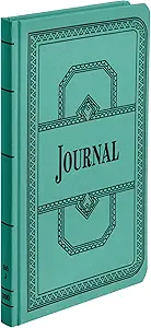 boorum and pease canvas account book journal 16 lb 12 1/8 x 7 5/8 300 pages blue 1st edition boorum pease