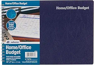 adams home office budget book weekly/monthly format 10 x 7 inches white abfafr31 1st edition adams b001c864ke