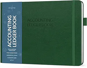 skyline accounting ledger book columnar log journal for personal and small business bookkeeping money expense