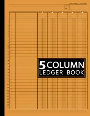5 column ledger book large simple five column for bookkeeping and accounting log book for small business and