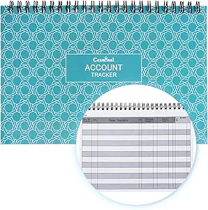 casmonal a5 big check registers for personal checkbook checkbook register and financial transaction ledger