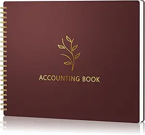 accounting ledger book for small business bookkeeping and personal use horizontal expense tracker notebook