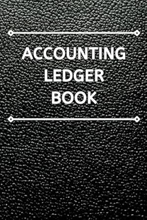 accounting ledger book black faux leather look 6x9 108 page with 2023/2024 calendar and note pages 1st